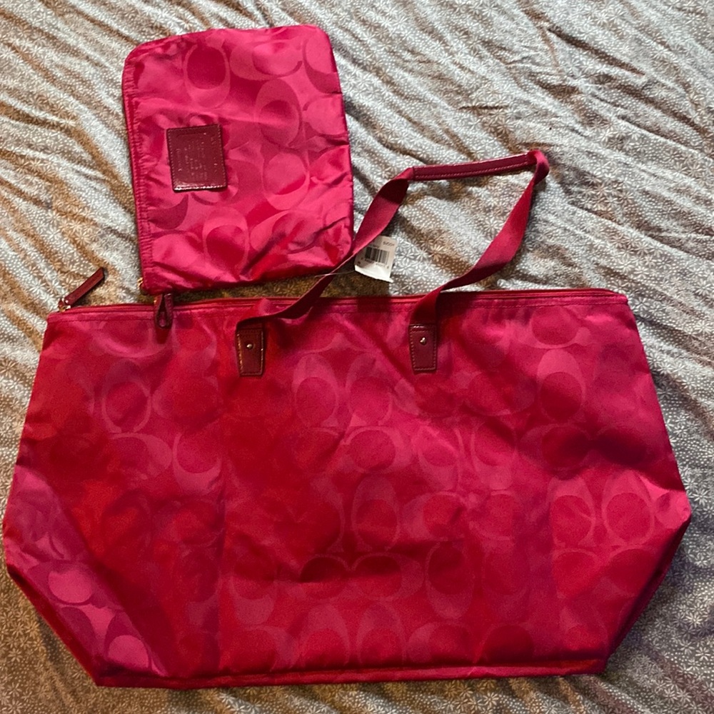 Coach duffle and small bag